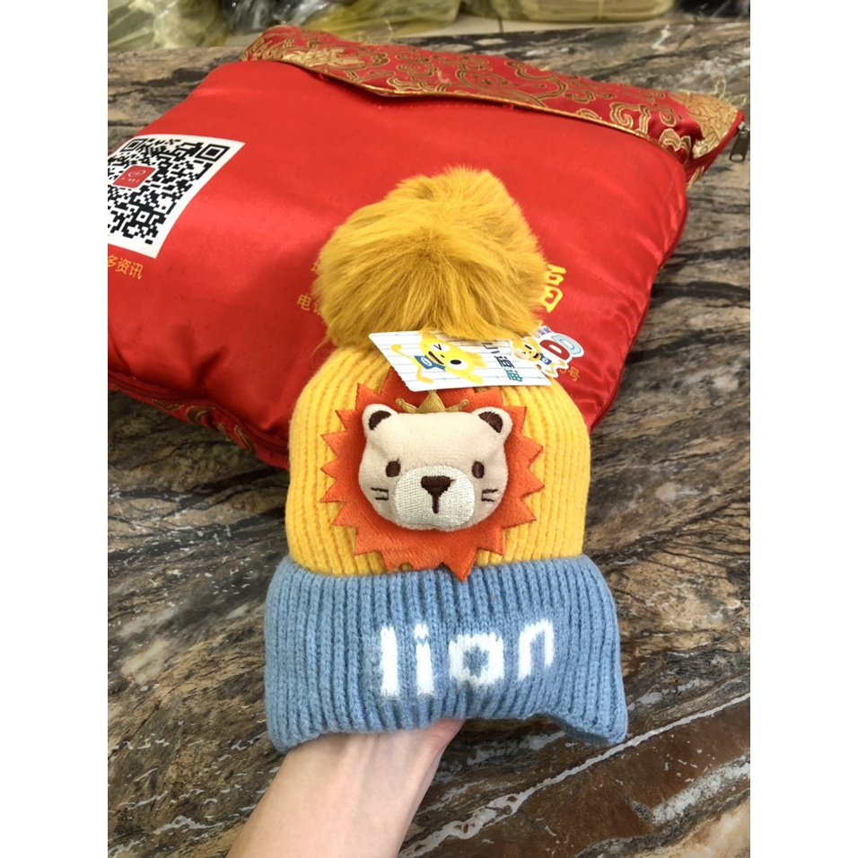 Mũ Len Lion Hình Sư Tử Mẫu Cực Đẹp Cho Bé - Hàng Quảng Châu (M06)