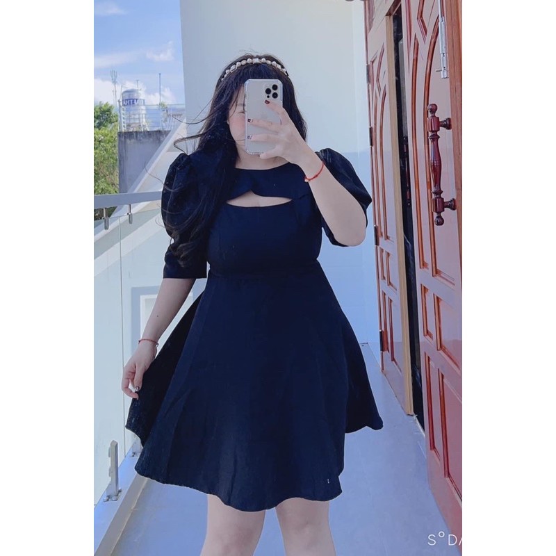Đầm xoè khoét ngực #bigsize 60=>90kg | BigBuy360 - bigbuy360.vn