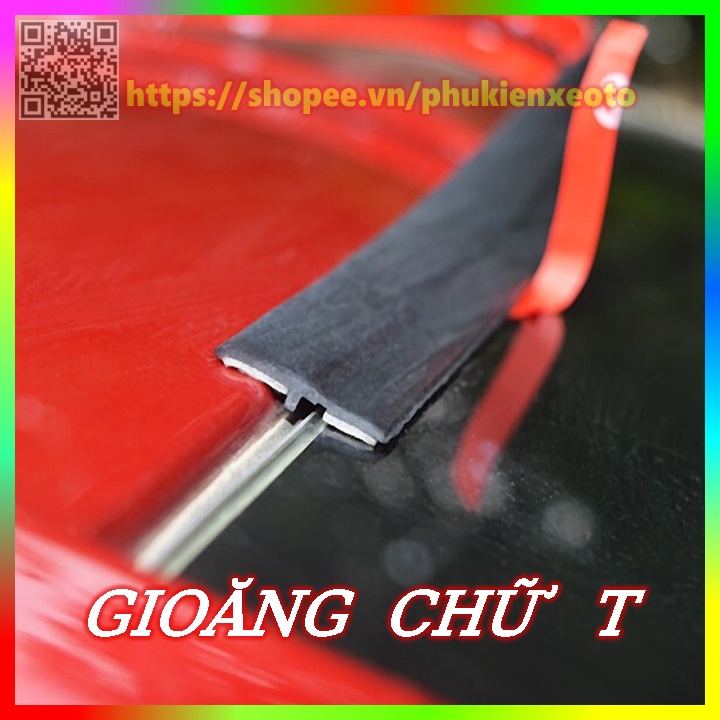 Gioăng Cao Su Chữ T Dán Cửa Xe Chống Bụi.