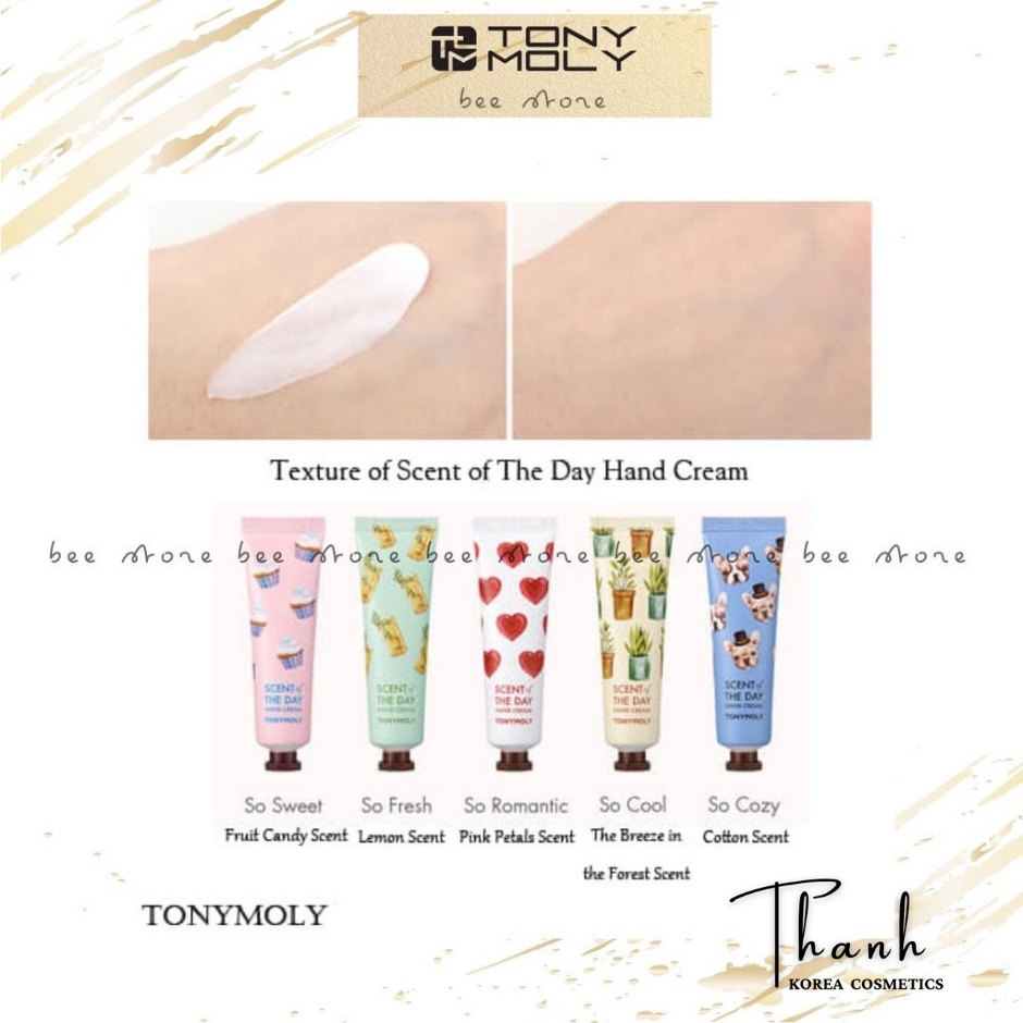 Kem Dưỡng Da Tay TONYMOLY Sử Dụng Ngày Và Đêm,Làm Mềm Mịn, Dưỡng Ẩm Da Tay 30ml