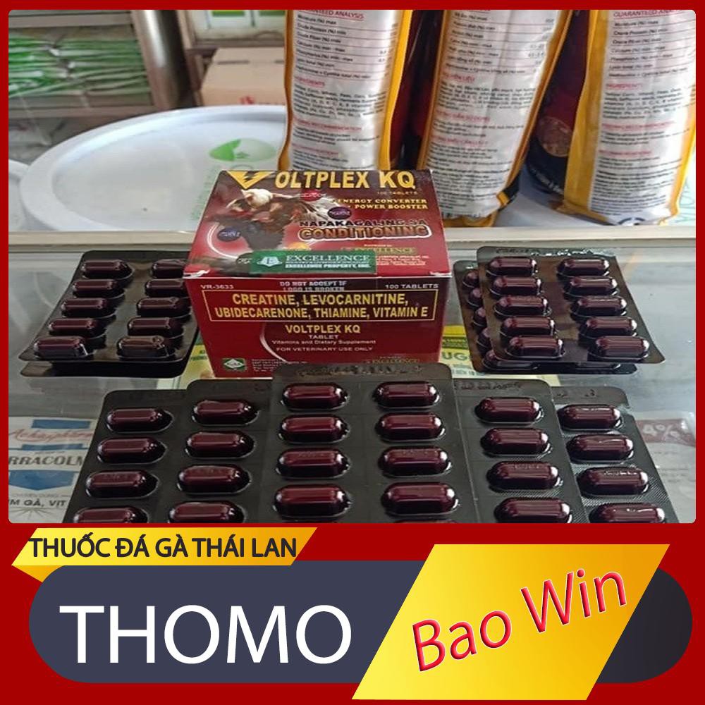 VOltplex KQ dành cho gà đá - 1 vĩ - 10 viên . Giúp gà tỉnh táo, nhanh đòn, tải cựa tốt, đá bo lớn
