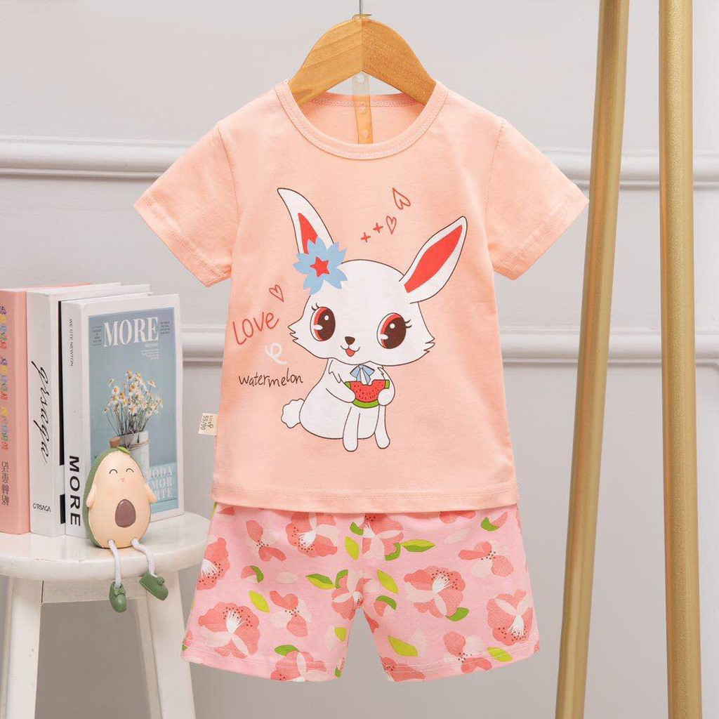 [6-14kg] Đồ bộ xuất hàn bé gái | Quần áo cotton xuất hàn size nhí | Bảng màu 1