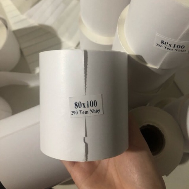 Tem decal in vận đơn 80mm x100mm 290 tem/cuộn