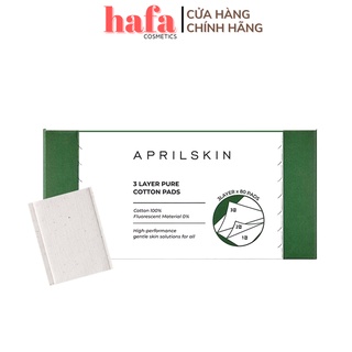 Bông tẩy trang 3 lớp Aprilskin Cotton Pad(80 miếng)