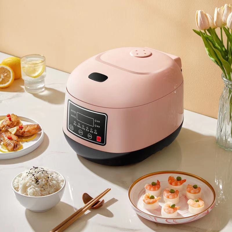 Nồi Cơm Điện Đa Năng Mini 1.2L Phù Hợp 3,4 Người, 6 Chức Năng Nấu Ăn, Nấu Cháo, Nấu Canh, Hầm Xương Hàng Nội Địa Cao Cấp