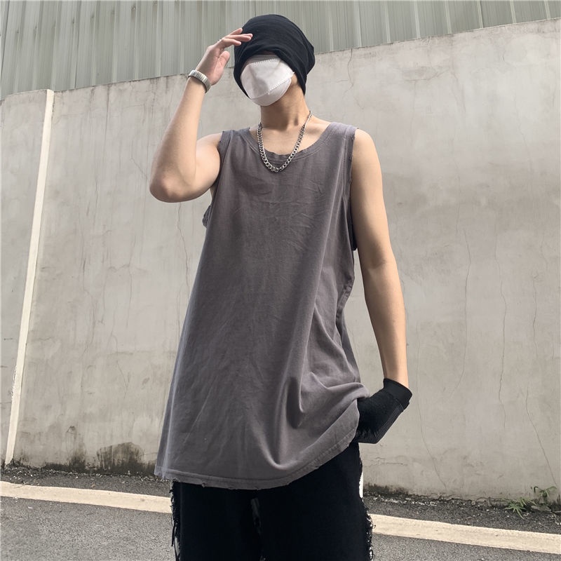 Áo Ba Lỗ Thể Thao Dáng Rộng Thiết Kế Mới Năng Động Thời Trang Mùa Hè Dành Cho Nam