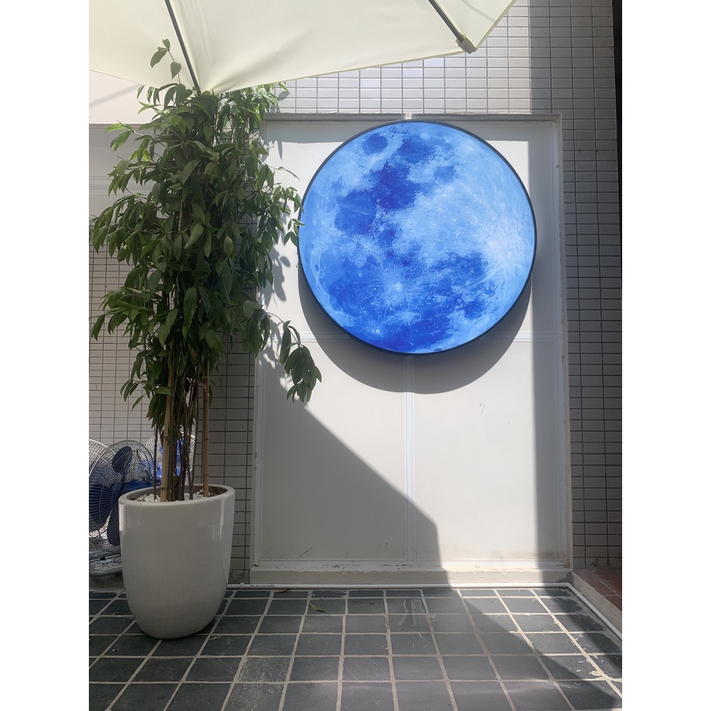 ĐÈN MẶT TRĂNG/MẶT TRỜI SỐNG ẢO, MẶT TRĂNG TRANG TRÍ QUÁN CAFE MICA đường kính từ 50-110cm