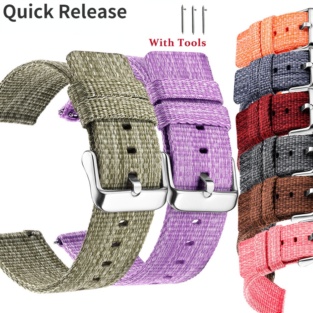 Dây Đeo Đồng Hồ 18mm 20mm 22mm 24mm Thay Thế Cho Gear S2 S3 Galaxy Watch 4