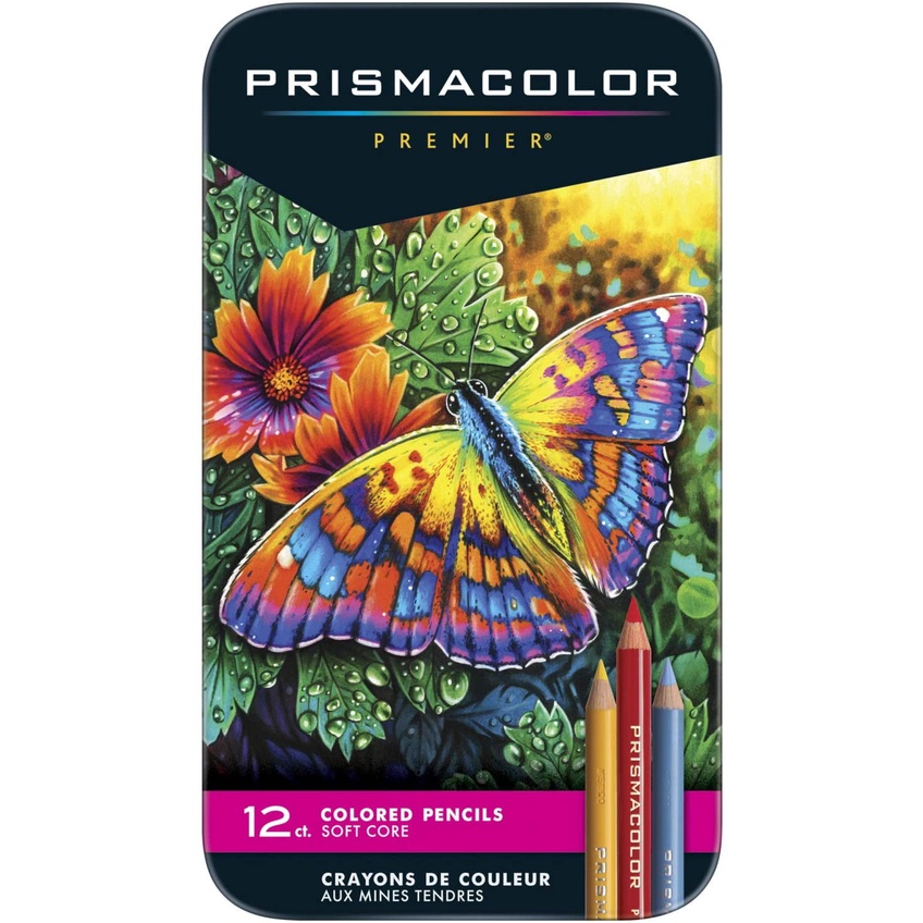 BỘ CHÌ MÀU PRISMACOLOR PREMIER 12 CÂY và 72 CÂY, HỘP THIẾC có bill