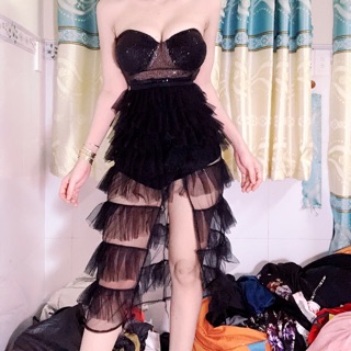 Đầm cúp kim sa