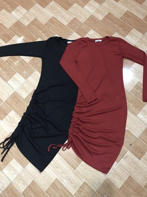 ĐẦM TAY DÀI RÚT DÂY (KÈM HÌNH THẬT)