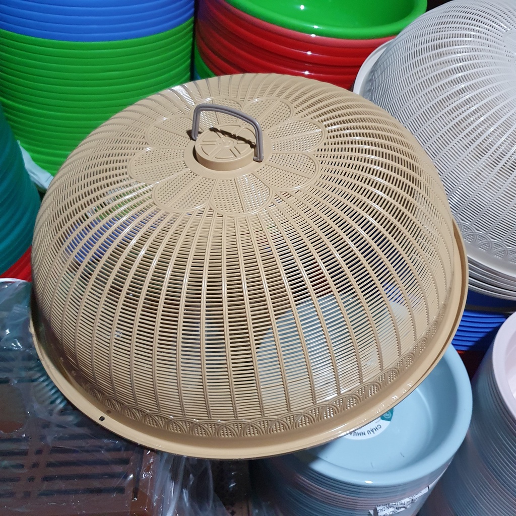 Lồng bàn đậy thức ăn, lồng bàn tròn nhựa Việt Nhật