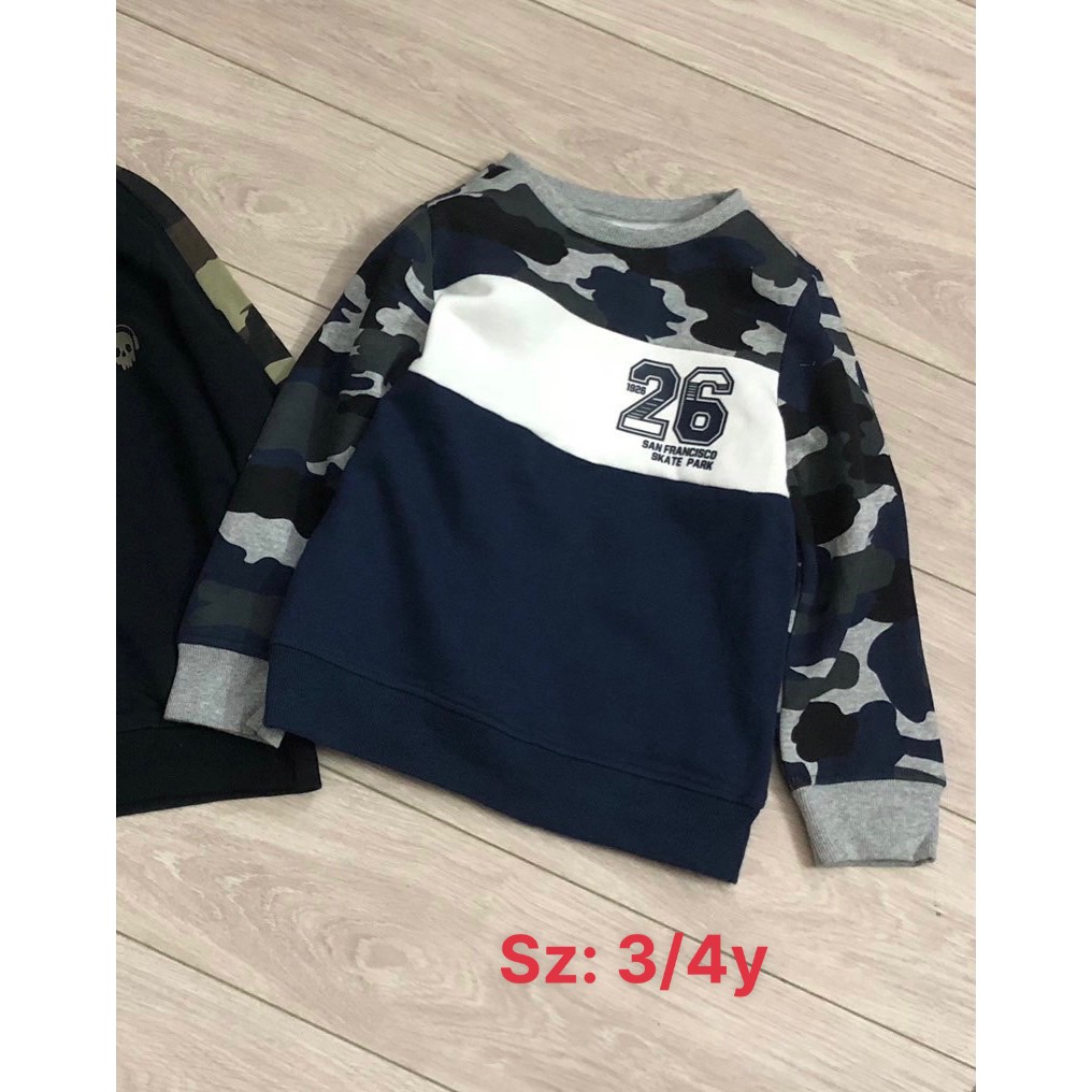 Áo nỉ da cá   Ch..ero..ke..e cực đẹp cho bé trai  Ảnh thật Rio chụp hàng có sẵn