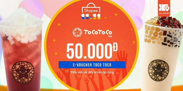E-voucher toco toco trị giá 50.000đ