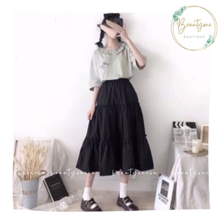 Chân váy voan 3 tầng Ulzzang - Có video + ảnh chụp thật sản phẩm 100%