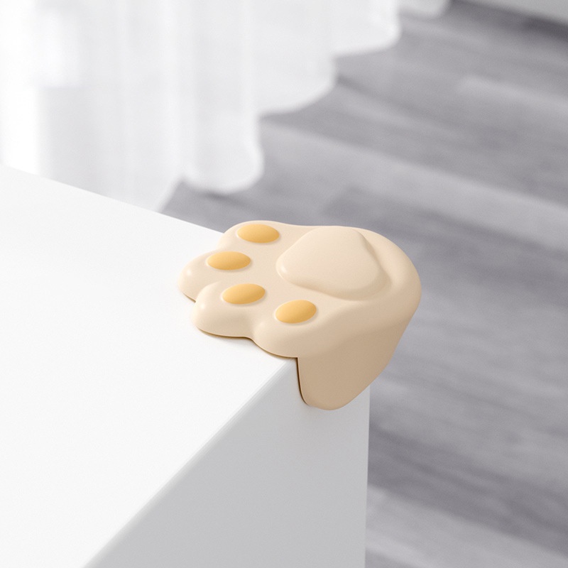 Miếng Bọc Góc Bàn Dày Dặn Chống Va Chạm Hình Chân Mèo Dễ Thương