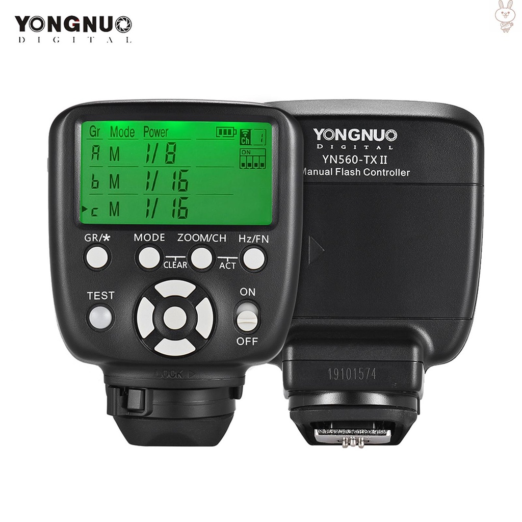 RD YONGNUO YN560-TX II Manual Flash Trigger Remote Controller LCD Transmitter for  DSLR Camera to YN560III/YN560IV/YN660/YN968N/YN860Li Speedlite RF-602/RF603/RF603 II/RF605 Receiver