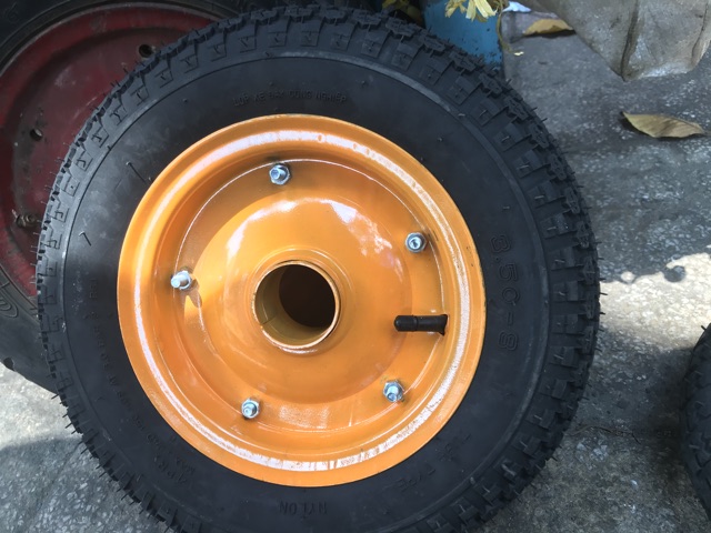 Bánh xe đẩy bơm hơi 350/400-8