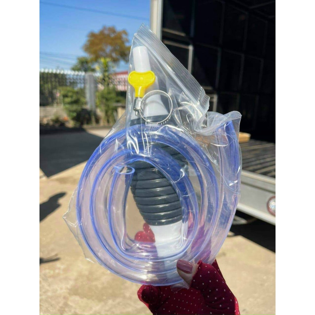 Dụng cụ bơm hút chất lỏng tặng kèm đai thít inox dây dài 1m