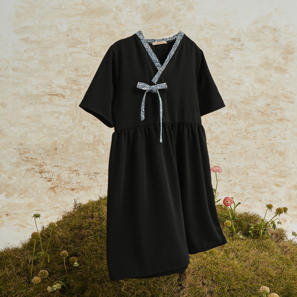 Đầm hanbok cổ hoạ tiết SEIGAIHA_DHB_D3  hangkao closet | BigBuy360 - bigbuy360.vn