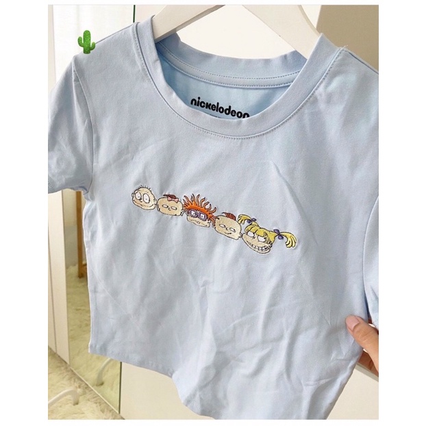 Áo thun croptop hoạ tiết thú cưng ☘️☘️ alohashop91