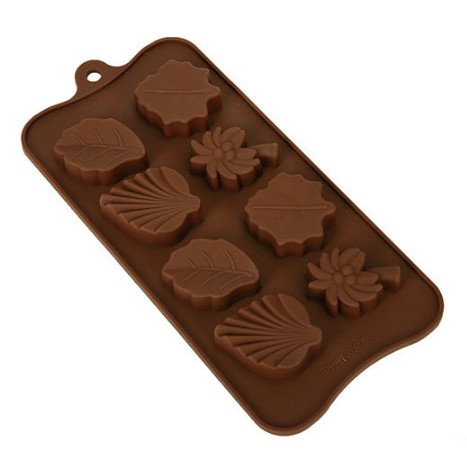 Khuôn silicon cây + lá