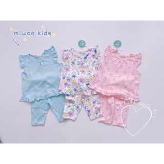 Set bộ áo cánh tiên quần lửng cho bé gái