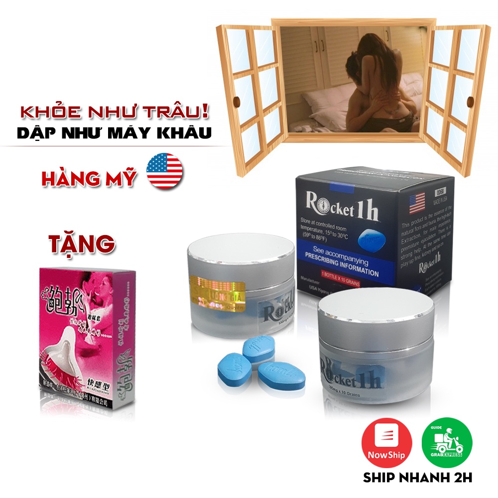 Rocket 1H hộp 10 viên - Đẳng cấp phái mạnh, Hỗ trợ sinh lý nam giới