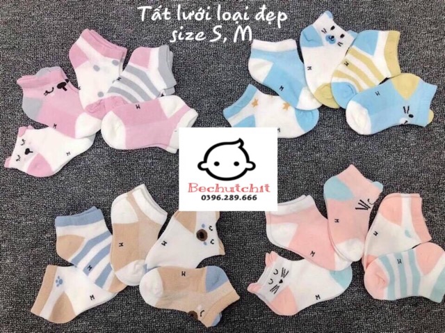 Tất lưới mùa hè cho bé S, M