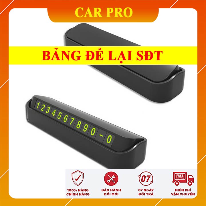 Bảng số điện thoại ô tô- bảng ghi sđt gắn taplo khi đỗ xe- CAR PRO | BigBuy360 - bigbuy360.vn
