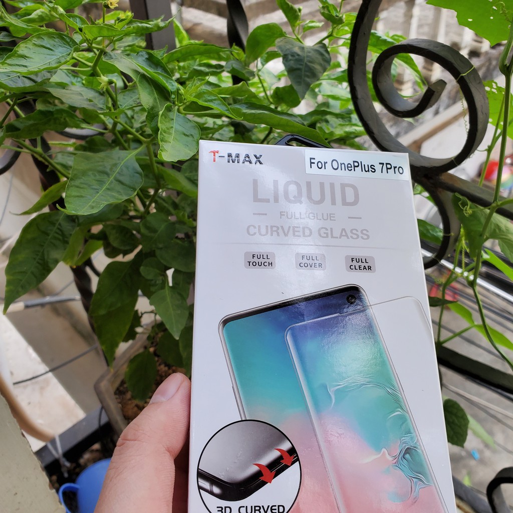 Cường lực Oneplus 7 Pro / OnePlus 7T Pro / OnePlus 9 Pro UV T-Max LIQUID trơn mượt Full màn trong suốt cao cấp tmax