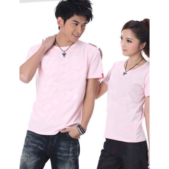 Áo thun trơn thời trang Unisex - Màu Hồng phấn