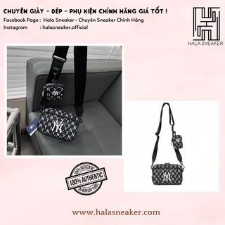 Túi đeo chéo mlb chính hãng mini monogram crossbody 3acrs012n-50bks - authentic - hala sneaker