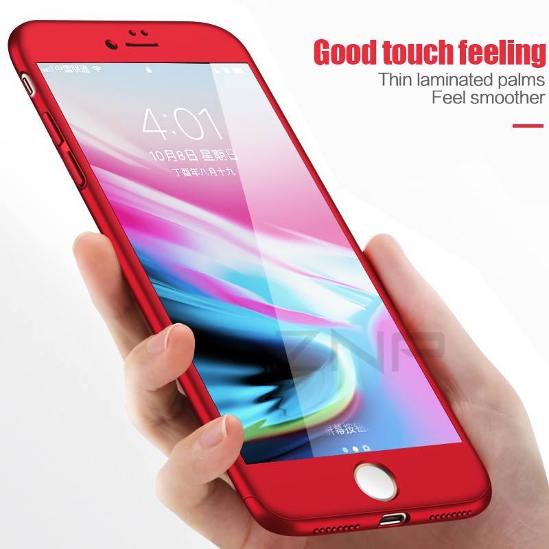 Vỏ điện thoại 360 Full Cover cho iPhone 12 11 Pro XS MAX XR SE 2020 Vỏ bảo vệ cho iPh