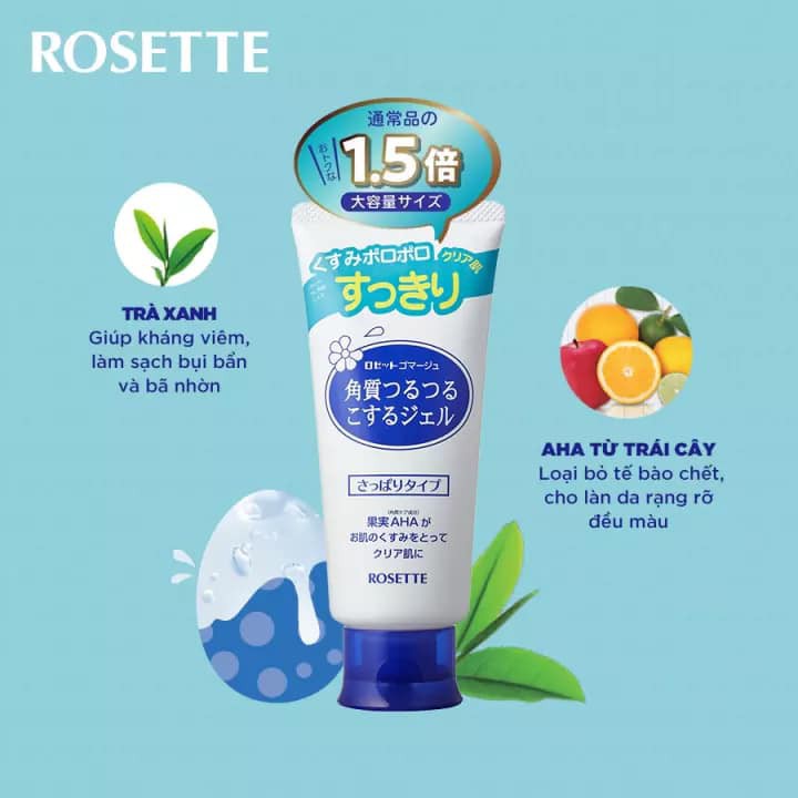 Gel tẩy tế bào chết Rosette Peeling Gel Nhật Bản (No.1 Cosme) 120gam