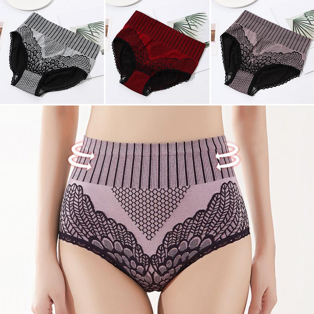 Quần Lót Định Hình Không Đường May Phối Ren Thoáng Khí