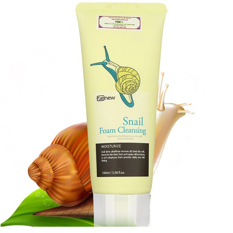 HÀNG CHÍNH HÃNG- Sữa rửa mặt ốc sên BENEW Snail Foam Cleansing Hàn quốc 100ml/Hộp- sửa sạch da, dưỡng ẩm, xóa thâm xạm