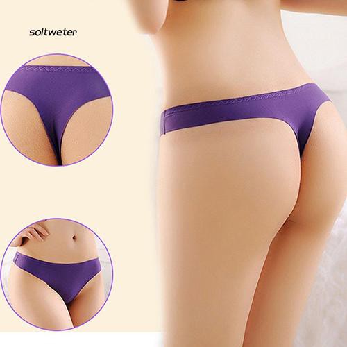 Quần lót G-String mày trơn phong cách thời trang dành cho nữ
