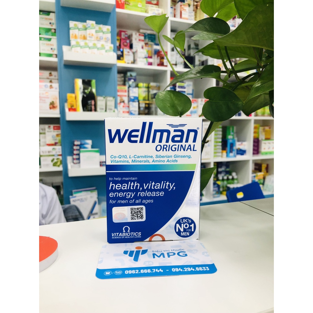 [Chính hãng] Wellman – Bồi bổ sức khỏe và tăng cường sinh lý nam - nhập khẩu chính hãng từ Anh quốc