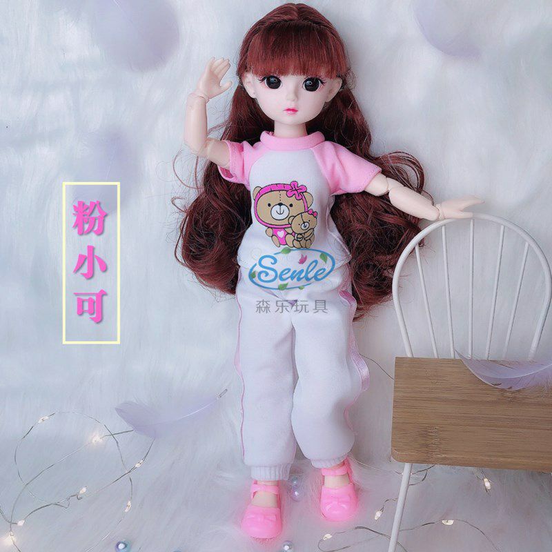 Búp Bê Barbie BJD 3D Cao 30cm Xinh Xắn Đáng Yêu - Khớp Linh Hoạt