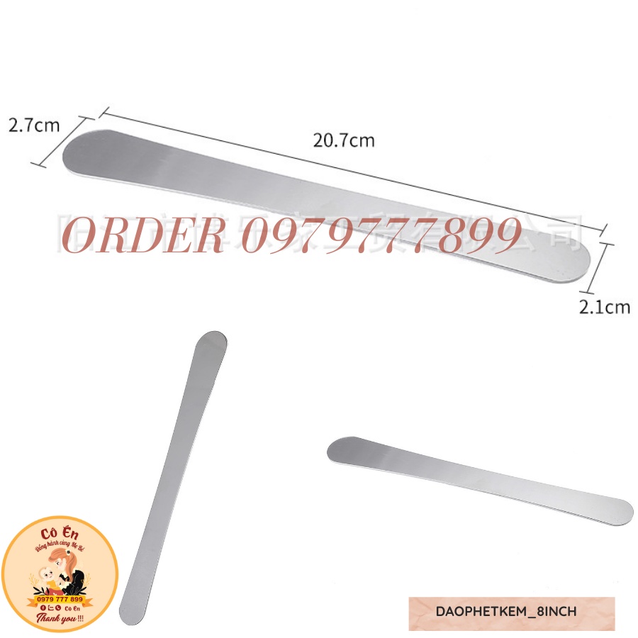 Dao phết kem làm bánh bằng thép không gỉ chất lượng cao 8 INCH