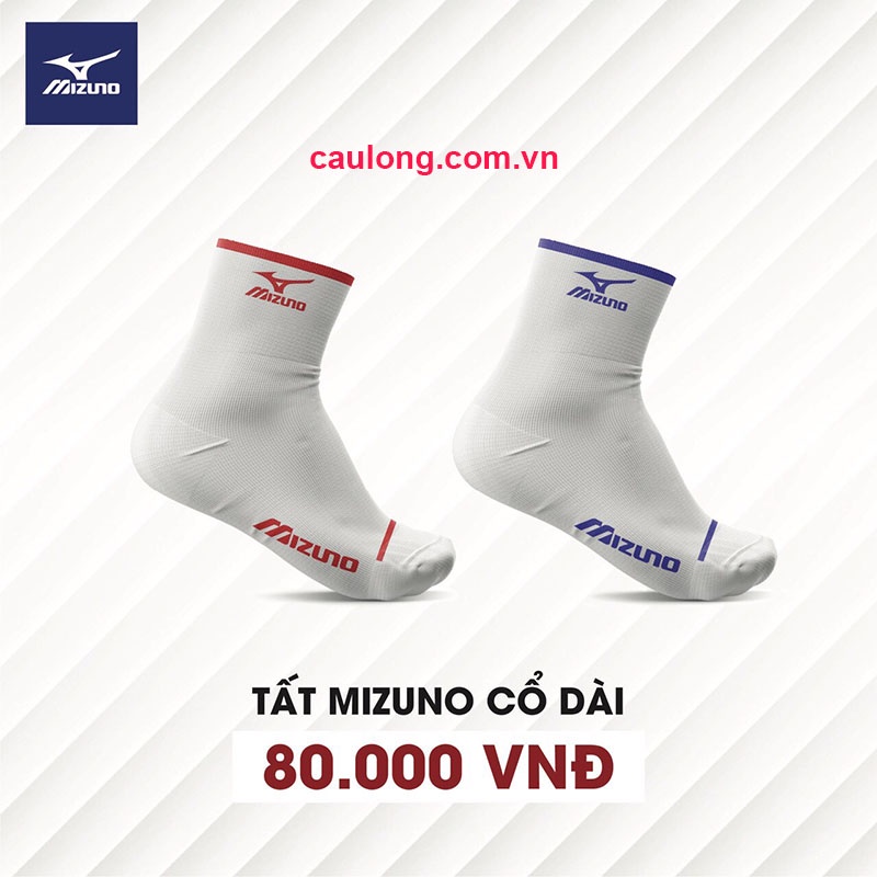 Combo 2 đôi Vớ Cầu Lông Mizuno Dày Trung ( Chính Hãng, Chọn Màu Ngẫu Nhiên )