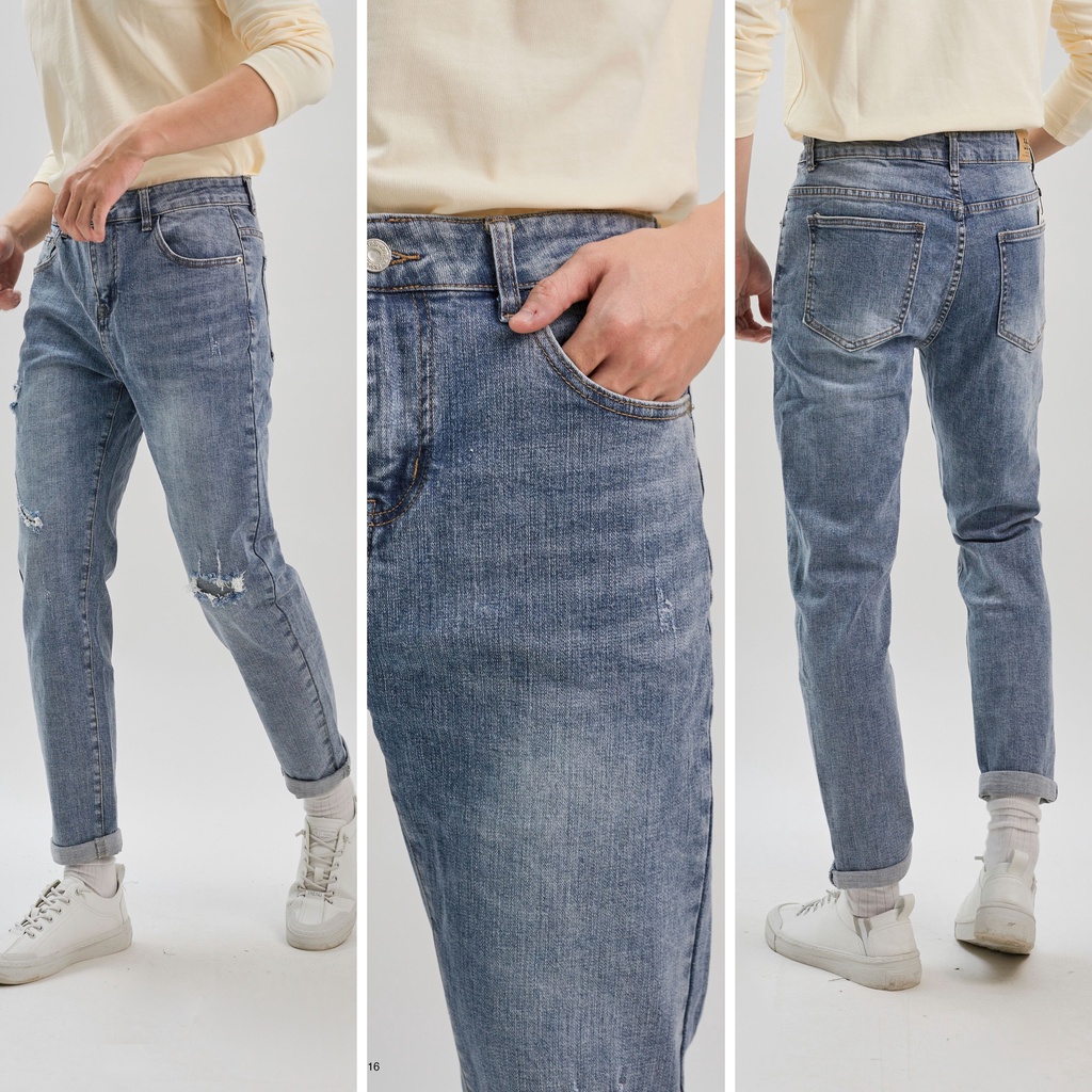 Quần jeans xanh basic thương hiệu 360 Boutique chất liệu cao cấp | BigBuy360 - bigbuy360.vn
