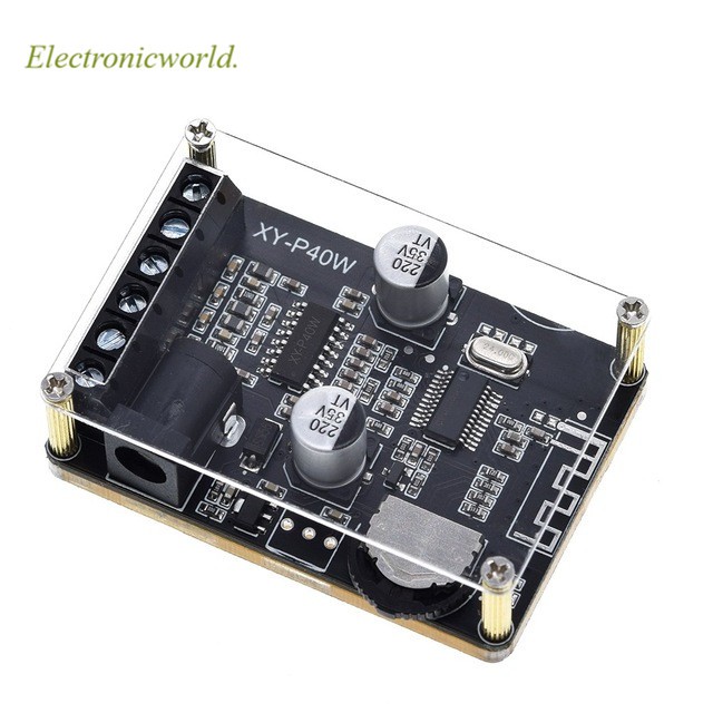 Bảng mạch khuếch đại âm thanh Bluetooth 5.0 40wx2 Dc 12/ 24v Xy-P40W