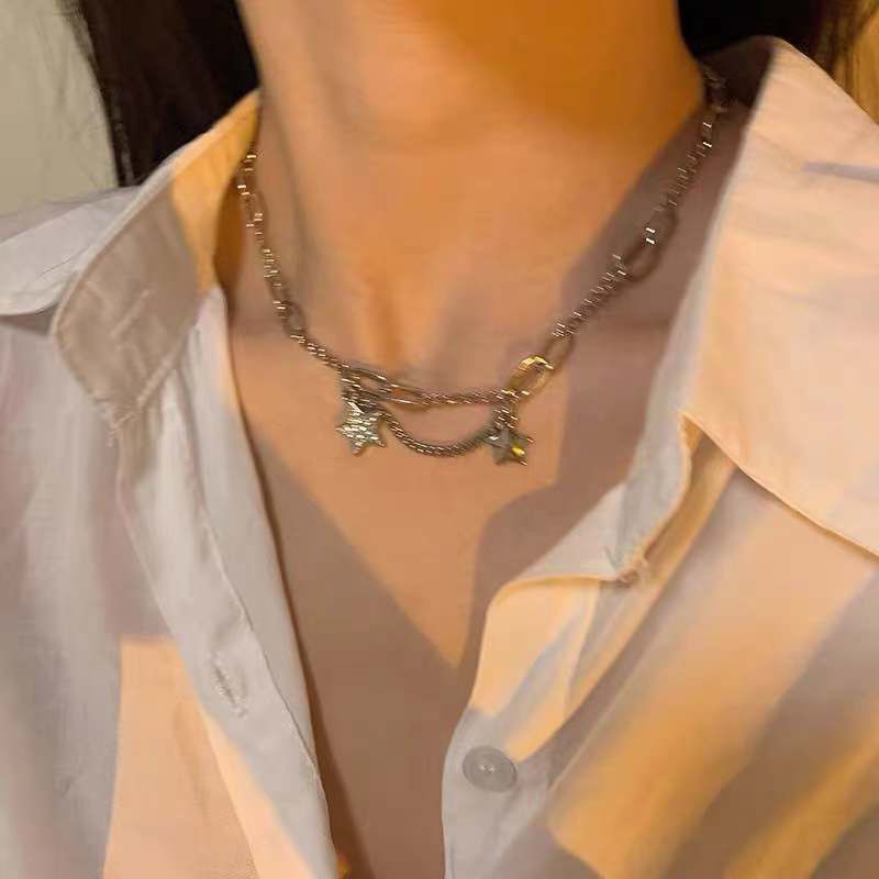 Dây chuyền nữ ngôi sao lắc tay bạc