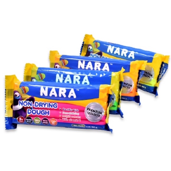Túi đất nặn Nara dòng Premium, nhập khẩu Thái Lan, không khô suốt 3 năm, không dính tay, an toàn cho bé
