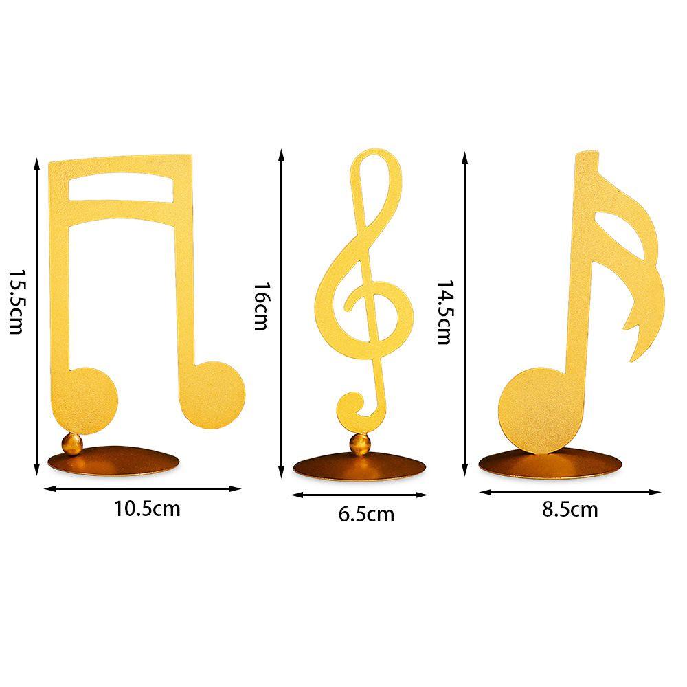 CONOPERY Đồ Trang Trí Thủ Công Hình Nốt Nhạc Bằng Sắt Độc Đáo