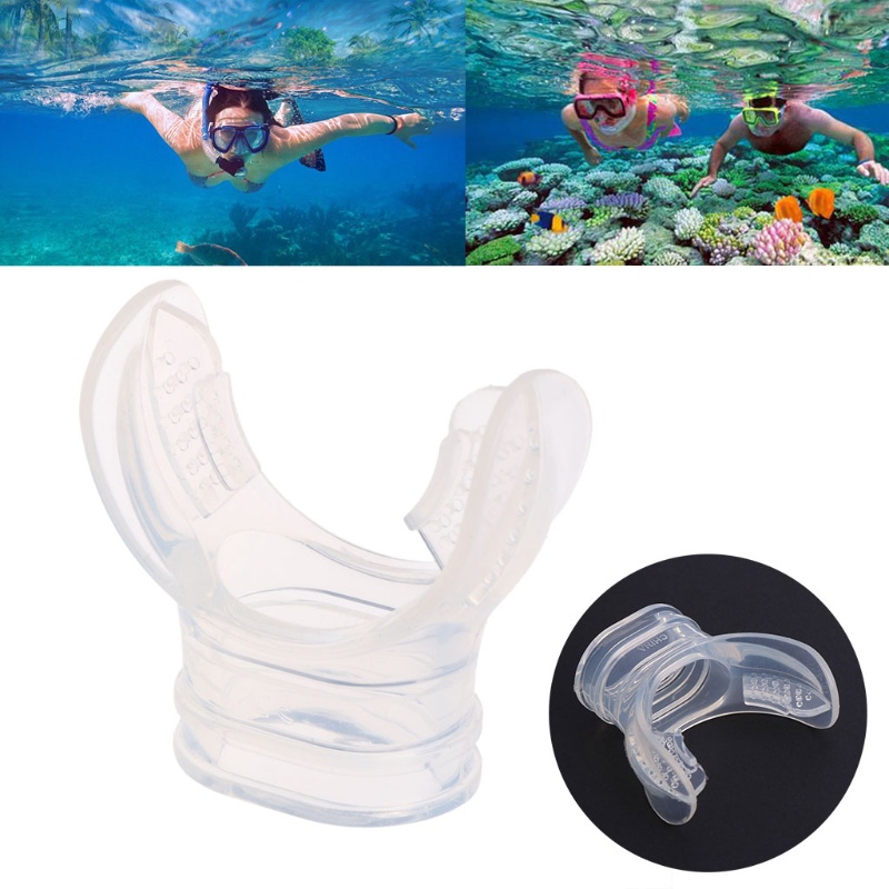 Bộ Ống Thở Và Kẹp Giữ Ống Thở Lặn Trong Suốt