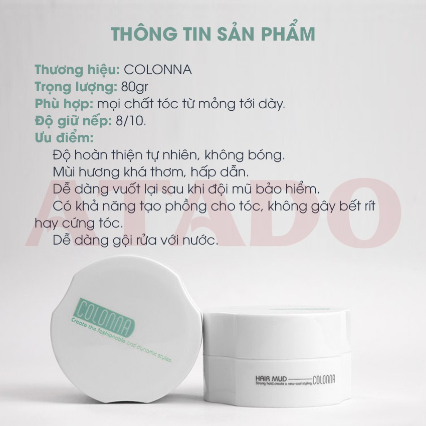 Sáp vuốt tóc nam Roug - 80g