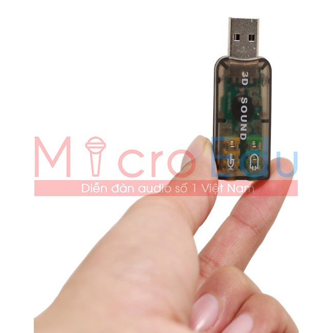 3D Sound Chia Cổng Micro Và Tai Nghe Cho Laptop Có 1 Cổng 3.5